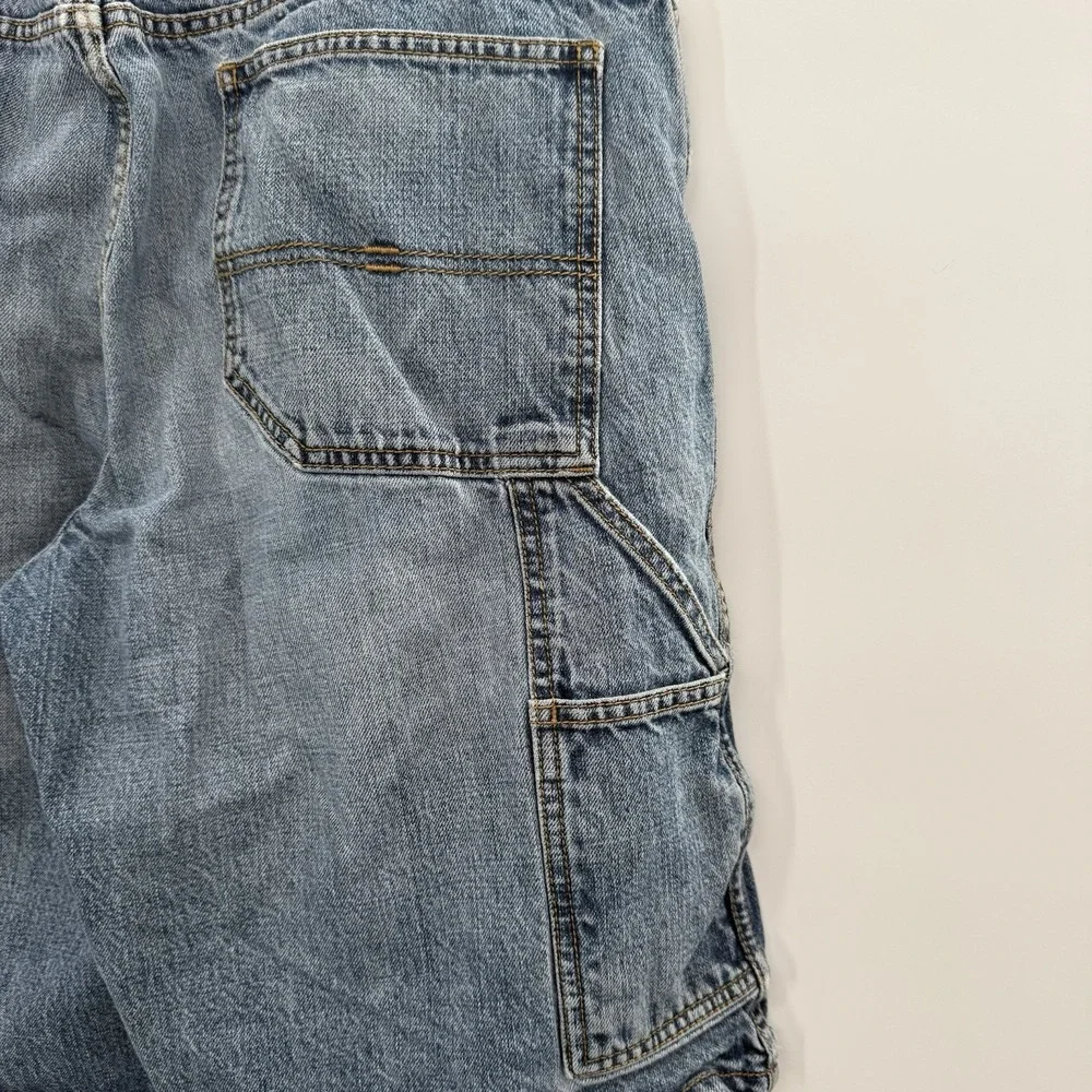 VTG US Polo Assn Shorts Mens 34 Blue Baggy Carpenter 12" Hammer Loop Hip Hop Y2K - Picture 4 of 8